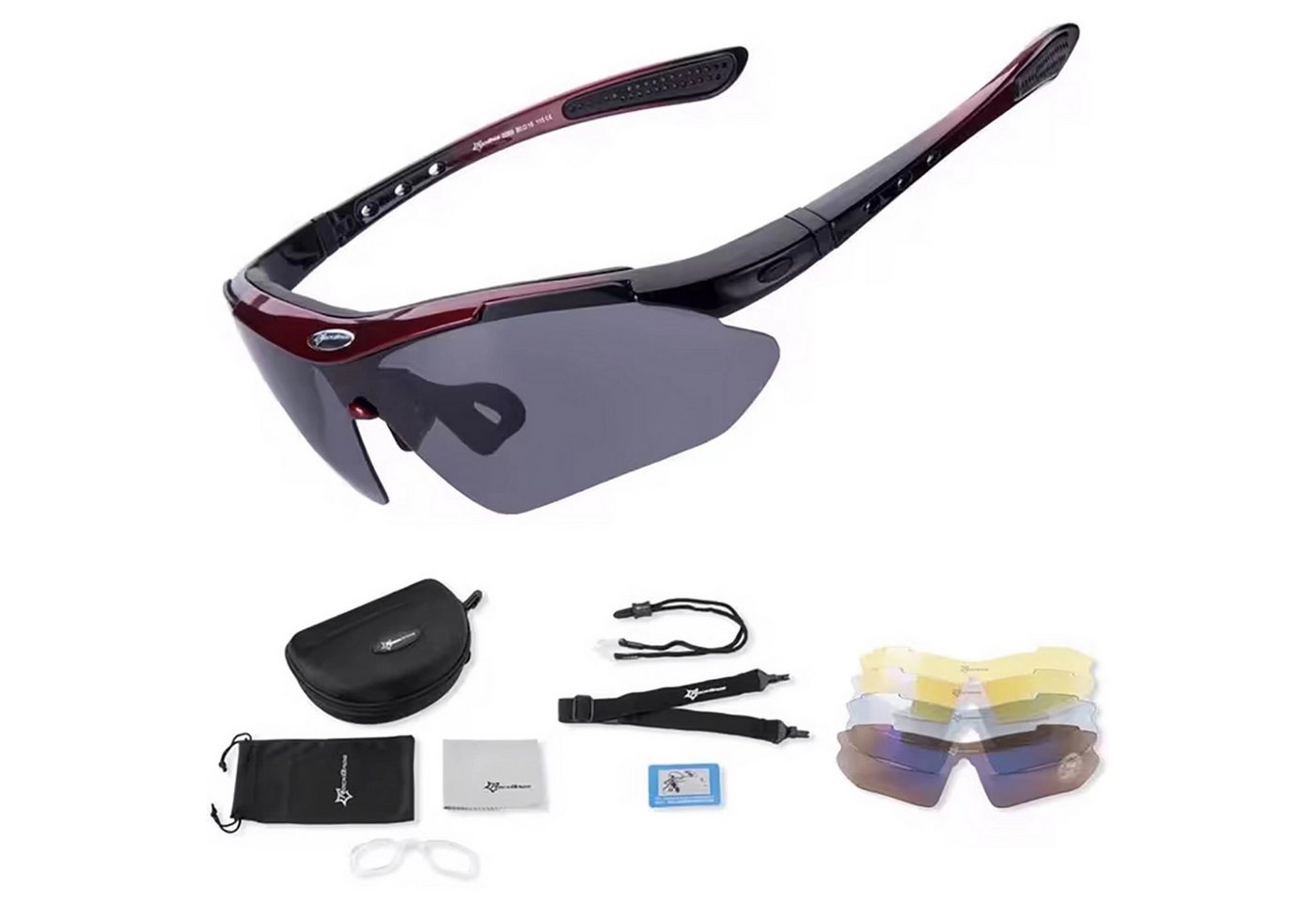 ROCKBROS Fahrradbrille Polarisierende Fahrradbrille mit UV-400-Filter mit schwarzem Etui Bild 2