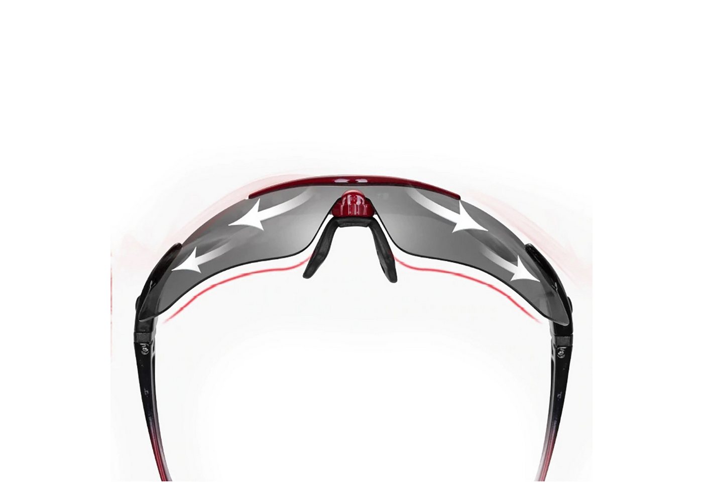 ROCKBROS Fahrradbrille Polarisierende Fahrradbrille mit UV-400-Filter mit schwarzem Etui Bild 3