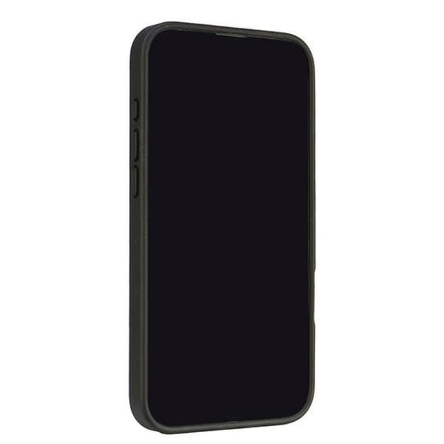 Audi Handyhülle iPhone 16 Plus Kunstleder schwarz Logo Metall 6,7 Zoll, Kantenschutz