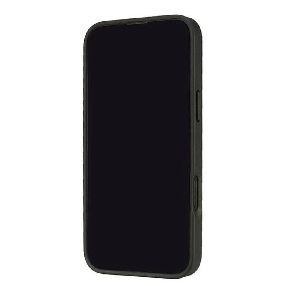 Audi Handyhülle iPhone 16 Plus Kunstleder schwarz Logo Metall 6,7 Zoll, Kantenschutz Bild 3