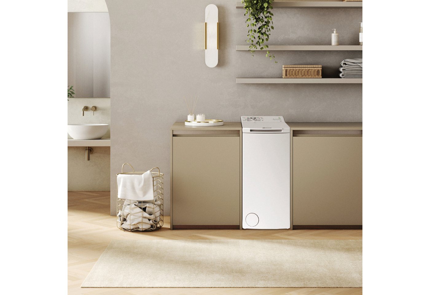BAUKNECHT Waschmaschine Toplader WAT Prime 6 L3, 6 kg, 1200 U/min, Kurz-Taste, 14 Programme, 9 Zusatzfunktionen, Mehrfachwasserschutz+ Bild 3