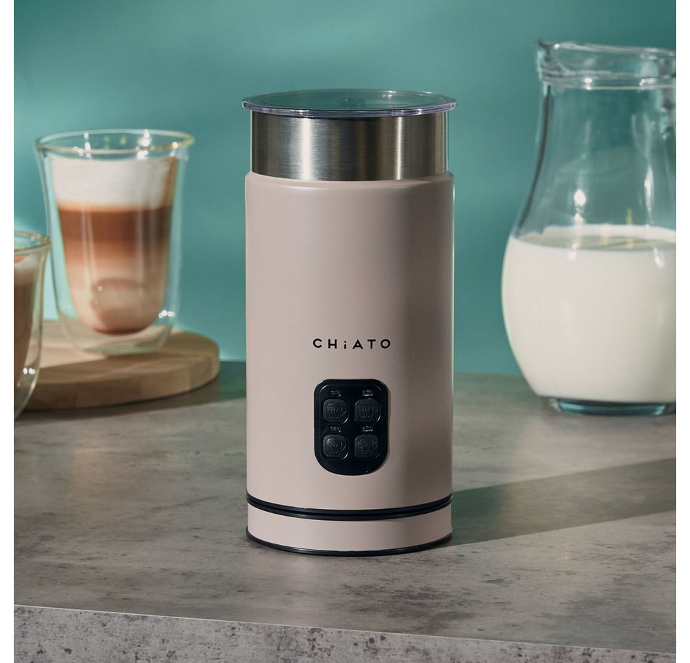 CHiATO Milchaufschäumer CHiATO milkPLAY Elektrischer Milchaufschäumer – Creme
