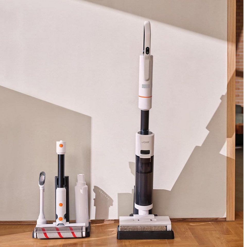 JONR Nass-Trocken-Akkusauger ED20 PRO 4-in-1 Nass Trocken Komplett-Staubsauger, 17000 Pa, Selbstreinigung und automatische Trocknung mit einem klick,Intelligente Spracherinnerung, 180° Flachlegen-Funktion Bild 3