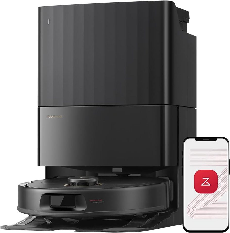 Roborock Saugroboter Qrevo S5V Saugroboter mit Wischfunktion&Hebarem Wischmopp, 60 W, 12.000Pa Saugkraft, Zero-Tangle System, Warmlufttrocknung, Intelligente Hindernisvermeidung, Multifunktions-Dockingstation Bild 5