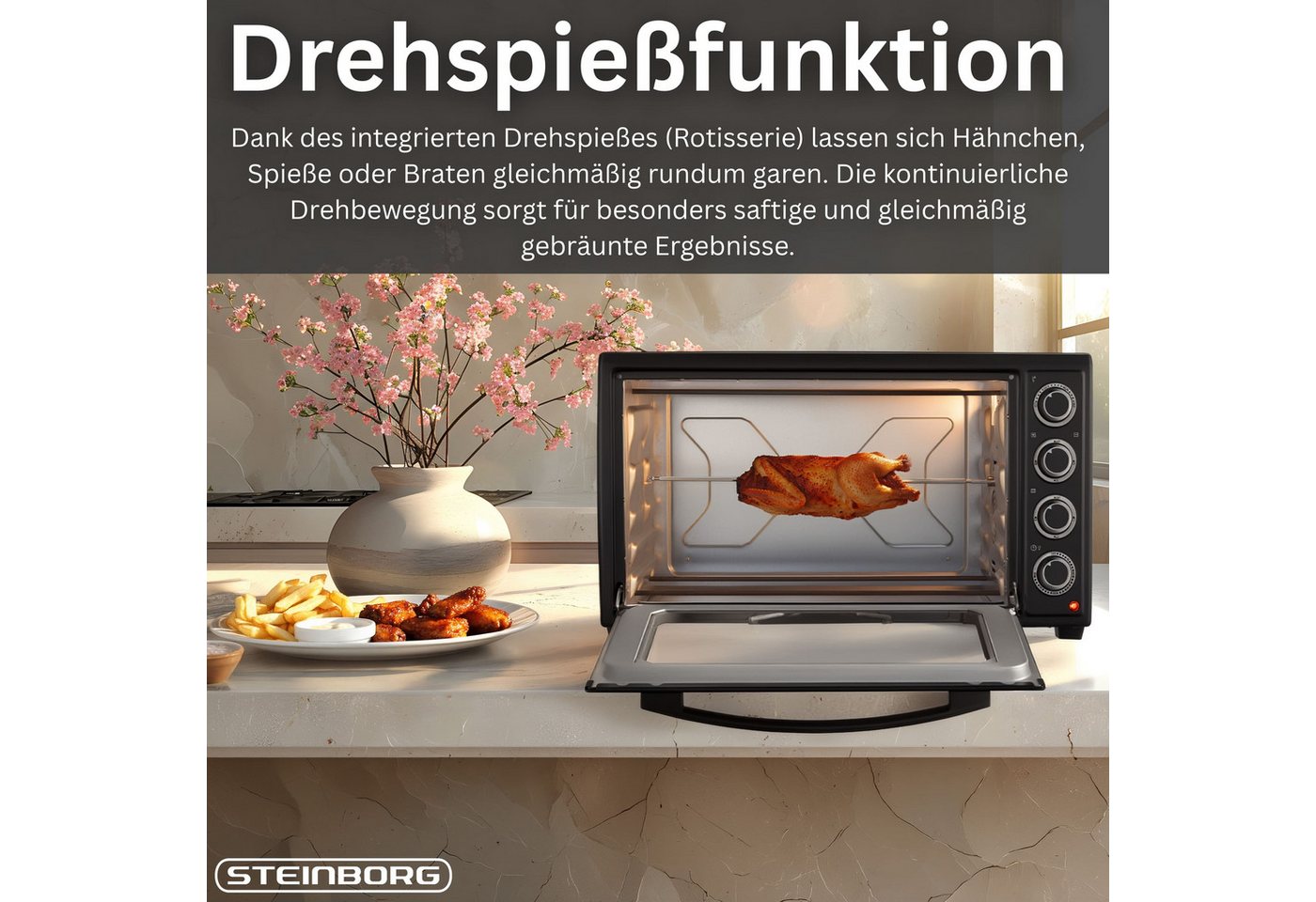 STEINBORG Minibackofen SB-3019, 60L