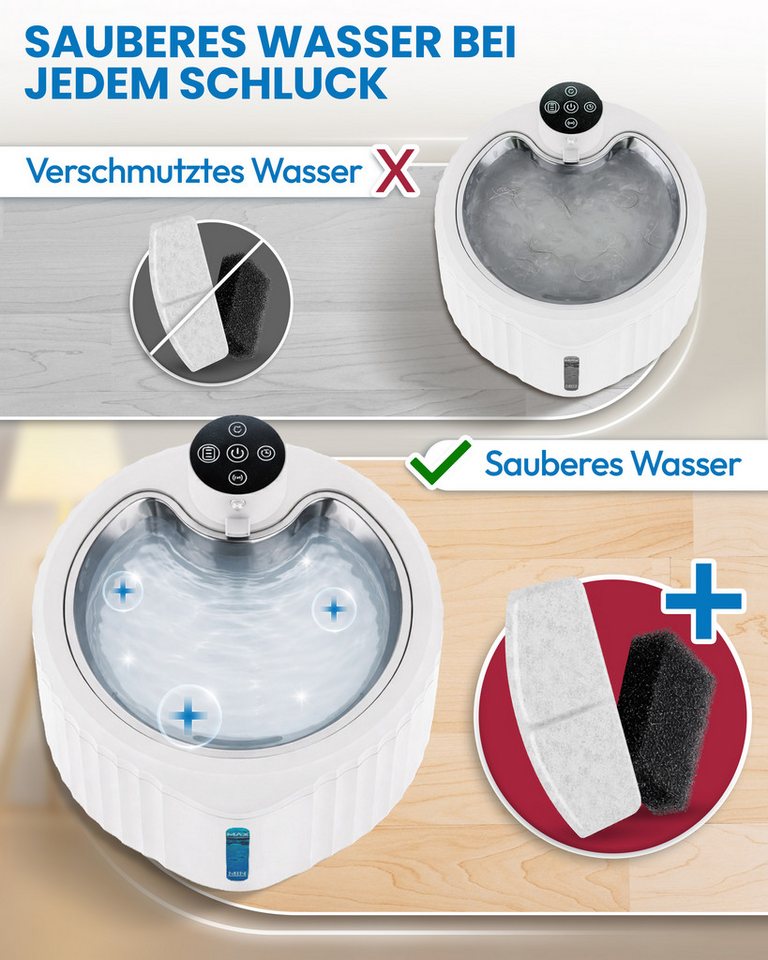 Miaura Wasserfilter für Katzentrinkbrunnen, Zubehör für Miaura, 10er Set Bild 2