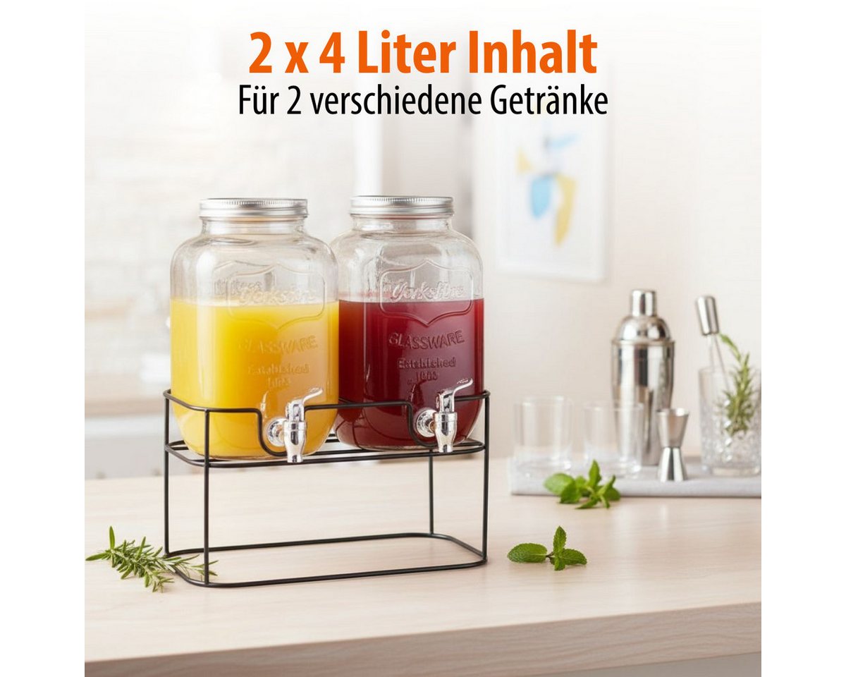 CUISINE ELEGANCE Getränkespender Cuisine Elegance DoppelSpender 2x 4L Bild 5