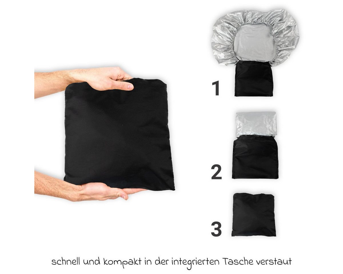 Zamboo Autositzbezug Silber, Kindersitz Hitzeschutz Autositz Abdeckung gegen Sonnenwärme