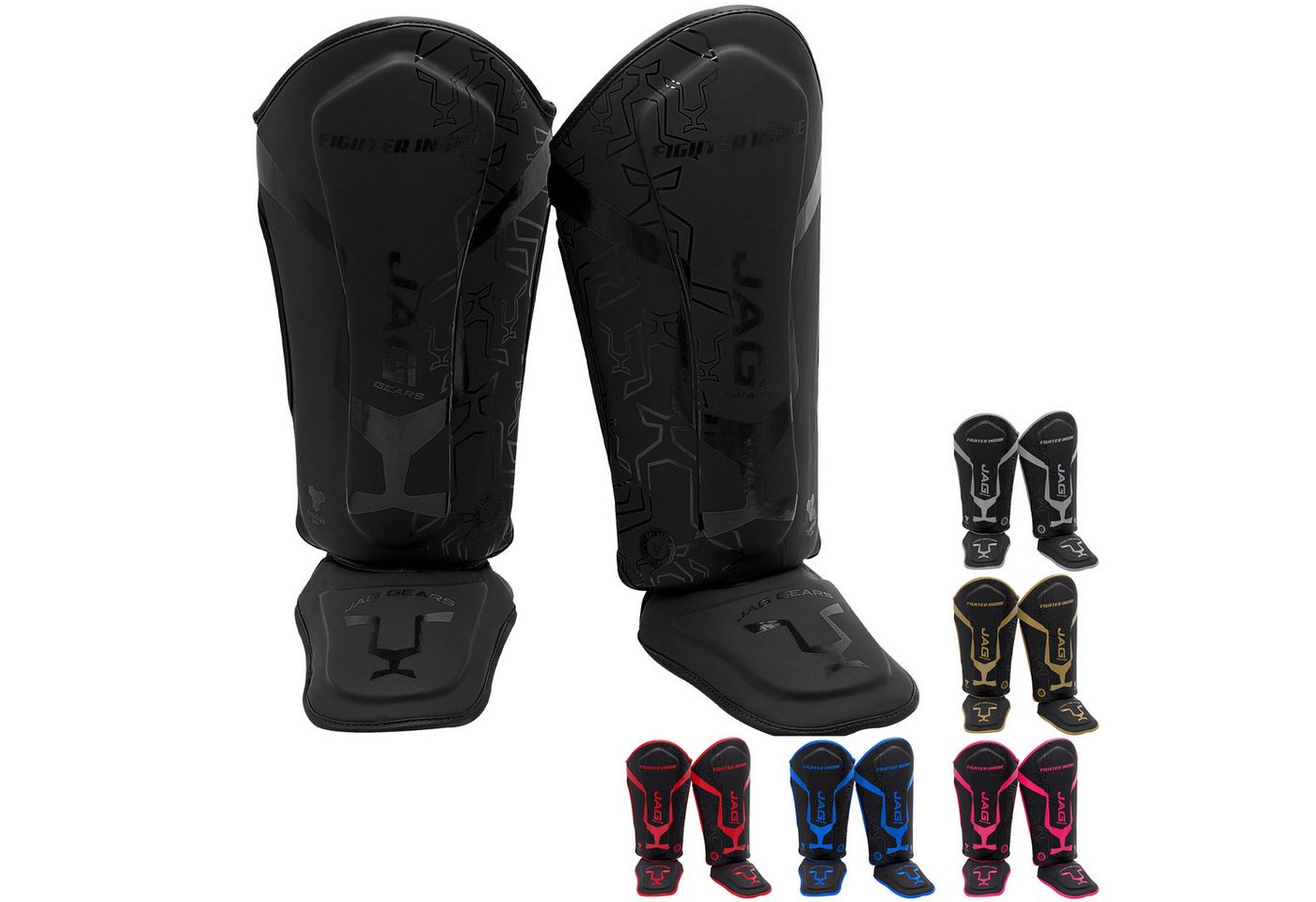 JAG GEARS Kampfsport Schienbeinschoner Schienbeinschoner-Polsterung für Kampfsportarten und Kickboxen schütze (Set, 1x pair), Geeignet für MMA Kickboxen, Muay Thai, Sparring, Training und Wettkamp Bild 4
