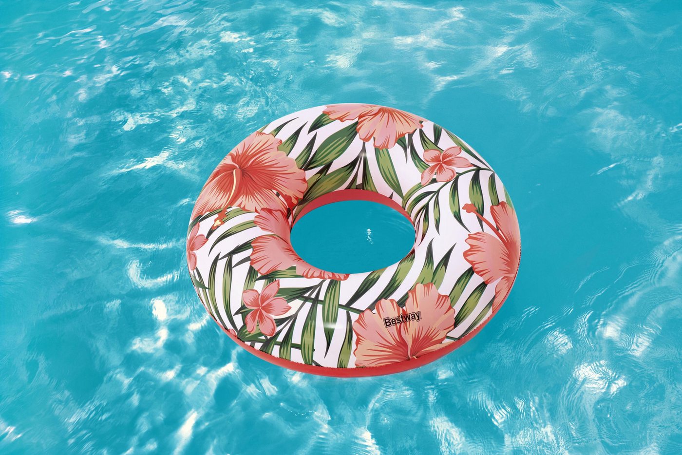 BESTWAY Schwimmring Bestway 36237 - Schwimmring Aloha mit Tropical Palms - Ø 119 cm - Rosa Bild 2