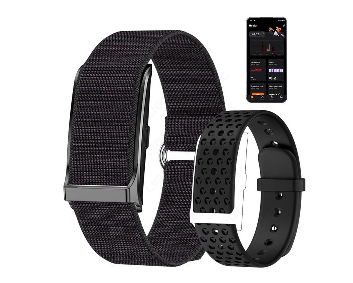 Lige Activity Tracker Fitness Tracker Smart Armband ohne Bildschirm Schrittzähler, 127 Sportmodi, IP44 Wasserschutz, Android und iOS