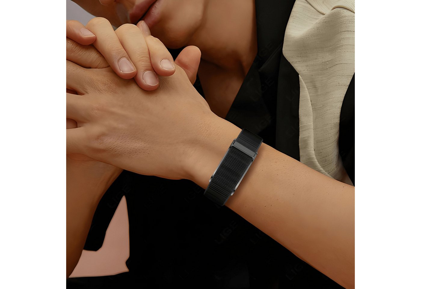 Lige Activity Tracker Fitness Tracker Smart Armband ohne Bildschirm Schrittzähler, 127 Sportmodi, IP44 Wasserschutz, Android und iOS Bild 5