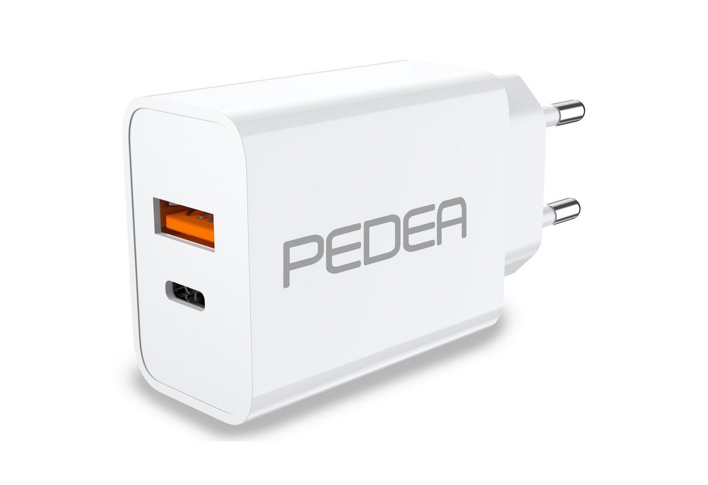 PEDEA Reiselader Schnellladegerät Smartphone-Ladegerät (max. 20 Watt, Dual-Port, Fast Charger, Schnelladegerät) Bild 2