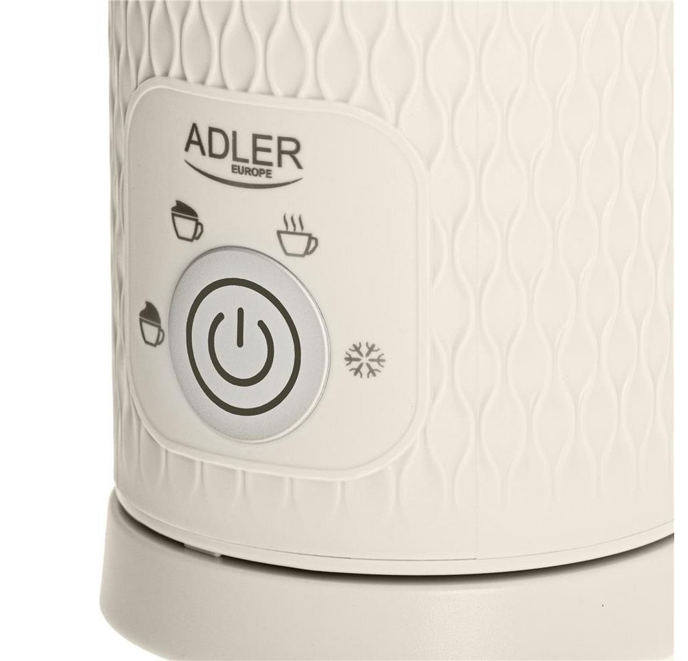 Adler Milchaufschäumer AD 4495, 500,00 W, Aufschäumen und Erhitzen beige Antihaftbeschichtung
