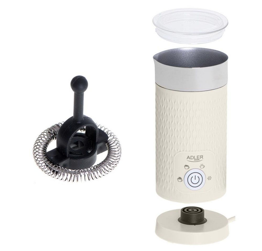 Adler Milchaufschäumer AD 4495, 500,00 W, Aufschäumen und Erhitzen beige Antihaftbeschichtung Bild 4