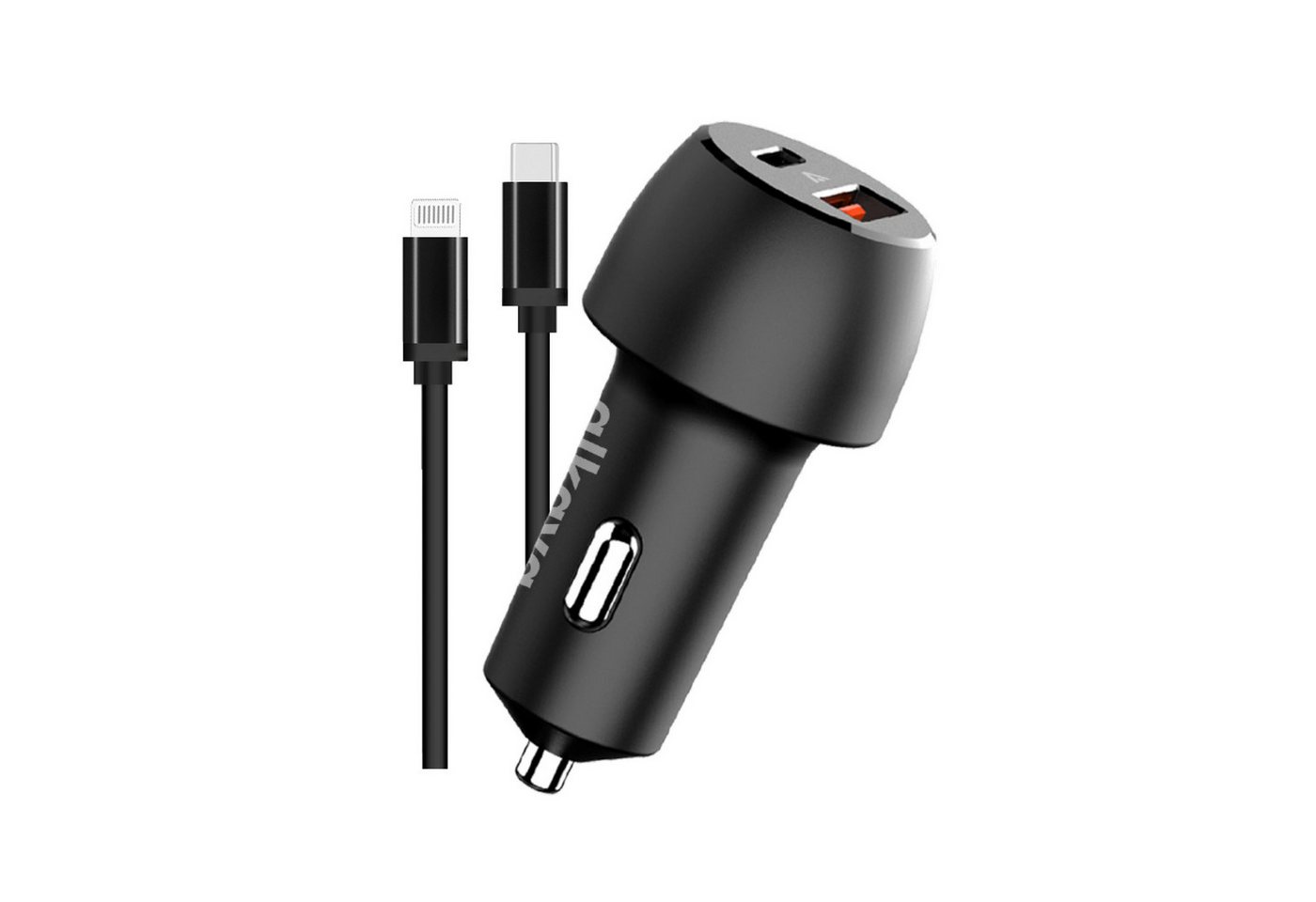 alkaya. iPhone 12,12 Pro,12 Pro Max,13,13 Pro,13 Pro Max,14,14 Pro,14 Pro Autoladekabel, Max Ladekabel+KFZ-Zigarettenanzünder 48W, KFZ-Charger Set Lightning Bild 2