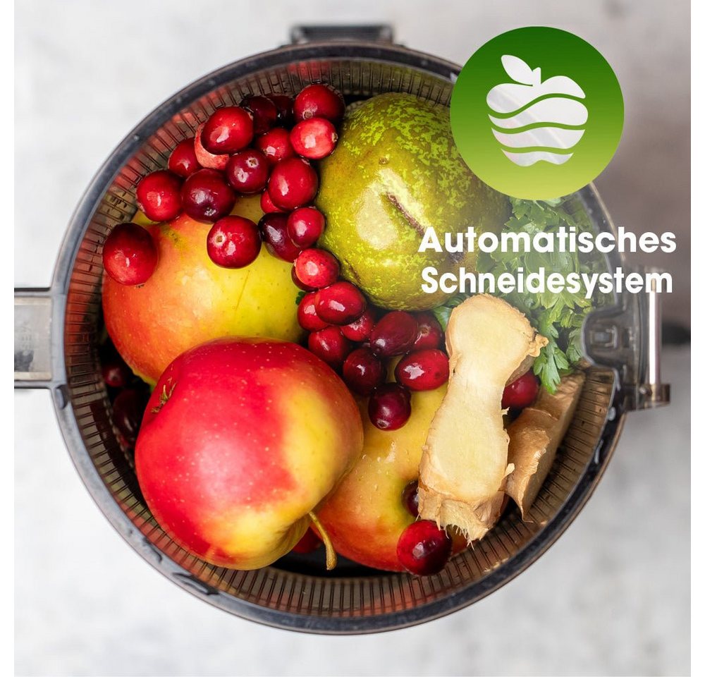 Kuvings Slow Juicer KUVINGS AUTO10S HANDS-FREE SLOW JUICER Premium (KHS-2591CE), 200 W, 3.000-ml-Hopper,Saft, Smoothies, Sorbet, Nussmilch (mit Filter-Set) Bild 4