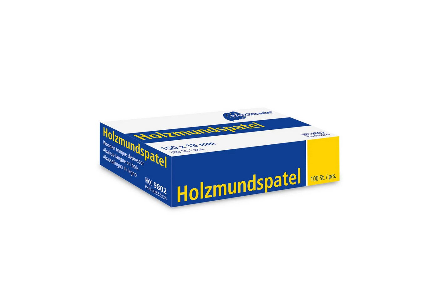 MediTrade Mundpflegecenter Meditrade - Holzmundspatel - splitterfreier Spatel, unsteril - 100stk. Bild 3