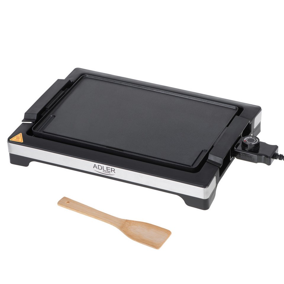 Adler Tischgrill Tischgrill Elektrogrill Grillplatte Party Grill Antihaft 300W Adler, 2000 W Bild 3