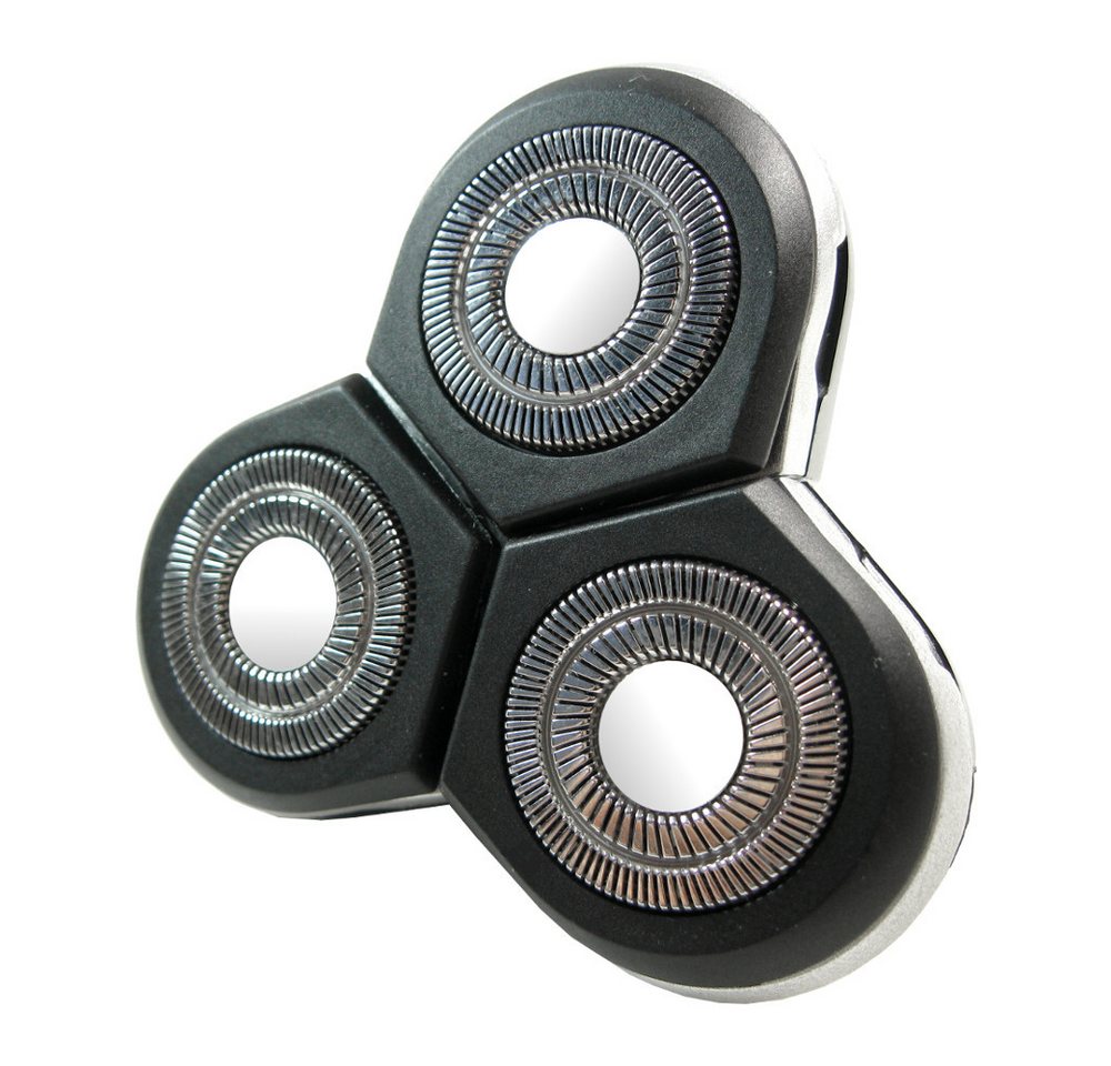Trade-Shop Ersatzscherkopf passend für Philips RQ10 Arcitec RQ10-Serie (RQ10xx) RQ1050 RQ1051, mit Schutzkappe / Scherkopfeinheit komplett mit Rückteil und Welle