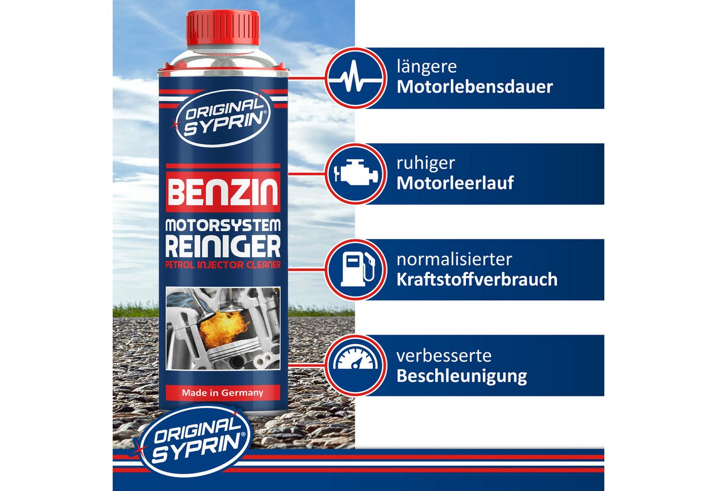 Original Syprin Benzin-Stabilisator Benzin Additiv und Benzin Systemreiniger Benzin Rescue Box, 0.750 l, (Benzin Additiv und Benzin Systemreiniger, 1-St., Benzin Rescue Box) Bild 4