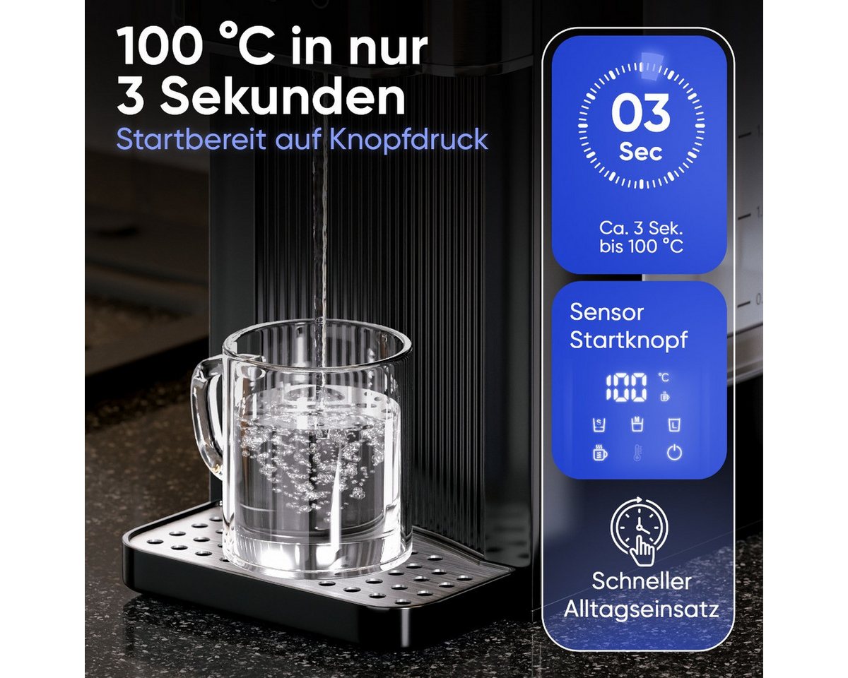 ProfiCook Heißwasserspender PC-HWS 1320, 100°C in 3 Sek., Babynahrung geeignet, 40-100°C Bild 5