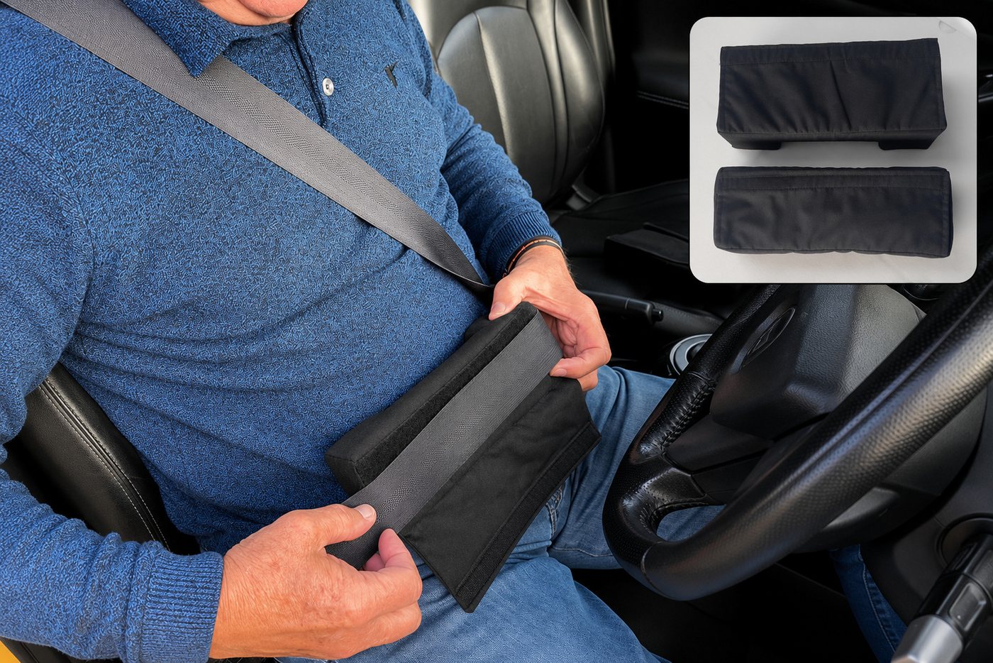 Comfizz Protektoren-Set Reisekomforthilfe für Stomaträger-Stoma Car-Protector für Autogürtel Bild 2