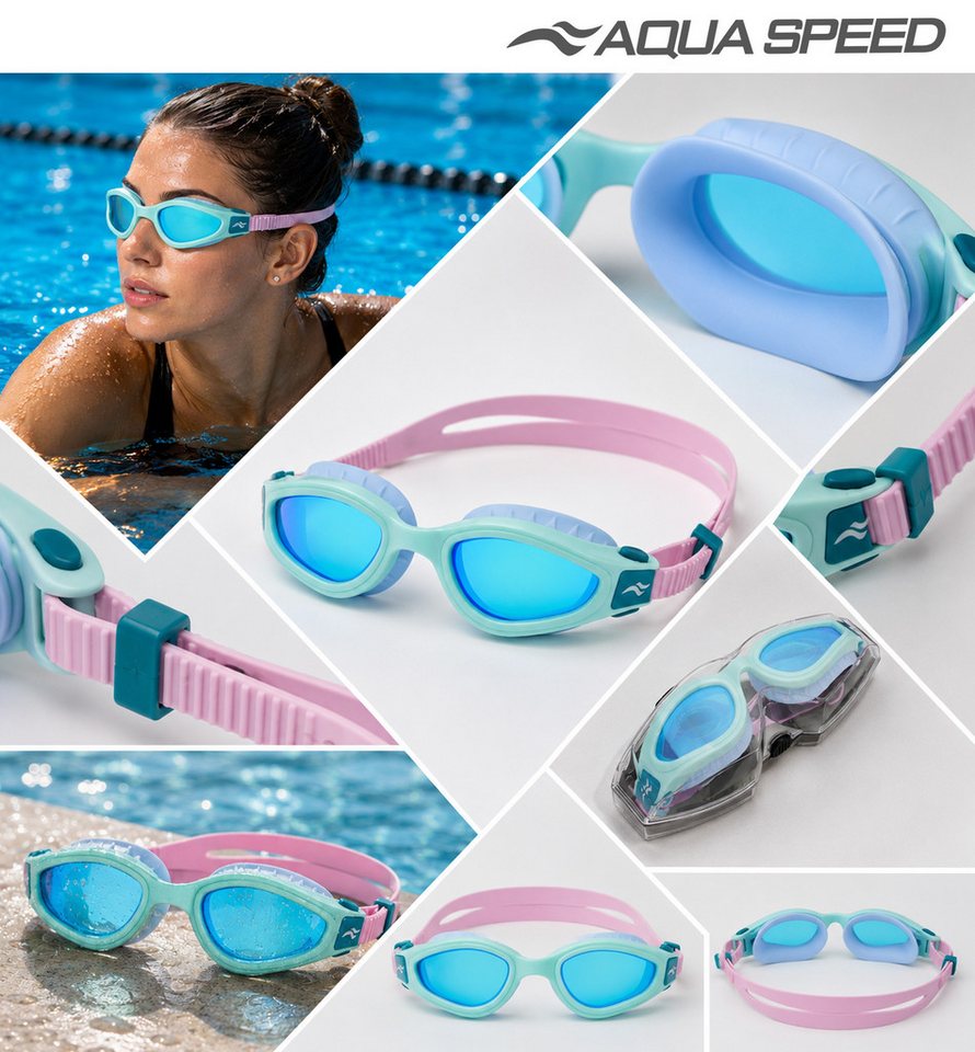 Aqua Speed Schwimmbrille AQUA SPEED AURORA Nano - Antibeschlagbeschichtung UV-Schutz Bild 3