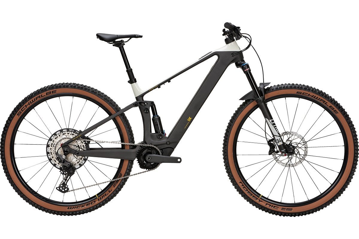 Bulls E-Bike Bulls Sonic AM-SX 1 400 Wh grau 2026, 12 Gang Shimano Deore RD-M6100, Kettenschaltung, Bosch Performance Line SX smart System