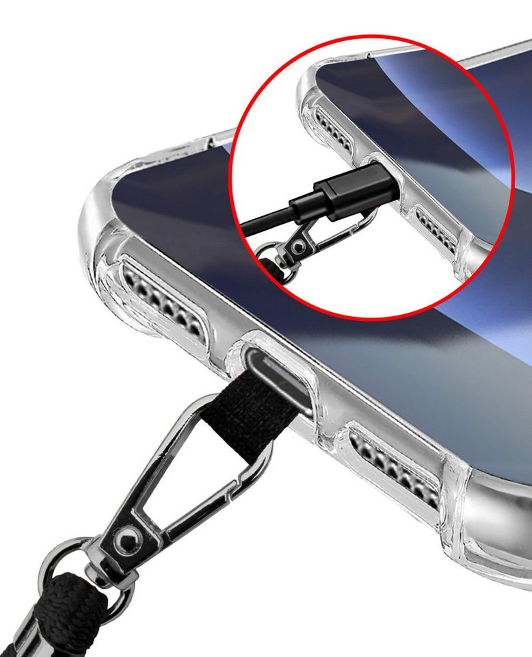mtb more energy Handykette Universal (HBS) Metallfarbe silber, für nahezu alle Smartphone-Hüllen Bild 3