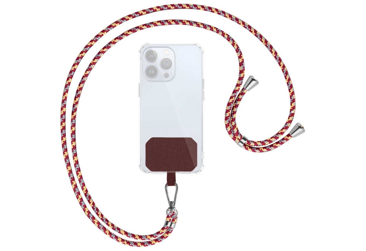 mtb more energy Handykette Universal (HBS) Metallfarbe silber, für nahezu alle Smartphone-Hüllen Bild 5