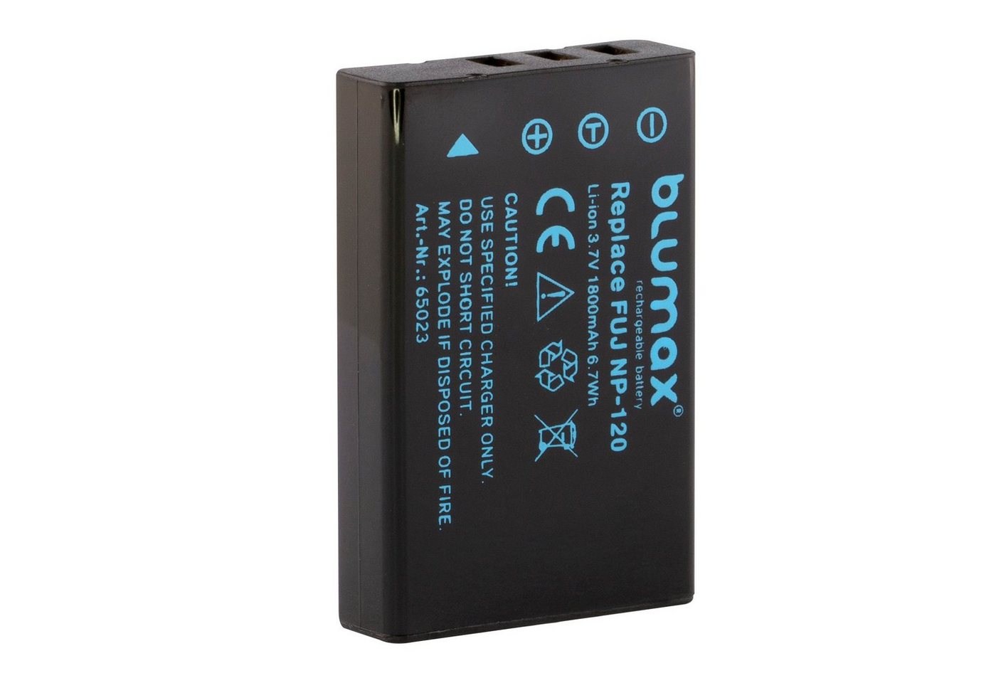 Blumax Akku passend für Fuji NP-120 1700 mAh (3,7V) Kamera-Akku Bild 2