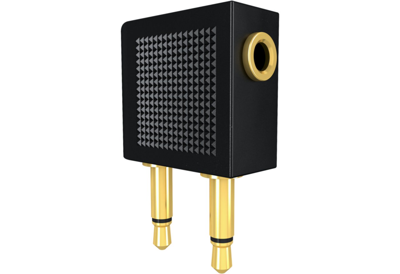 OEHLBACH i-Jack AD-Flight Mobiler Y-Klinke-Adapter für Flugzeuge Reiseadapter 3,5 mm Klinke zu 3,5mm Klinkenbuchse, Hochwertige Verarbeitung, Perfekte Kontaktsicherheit Bild 3