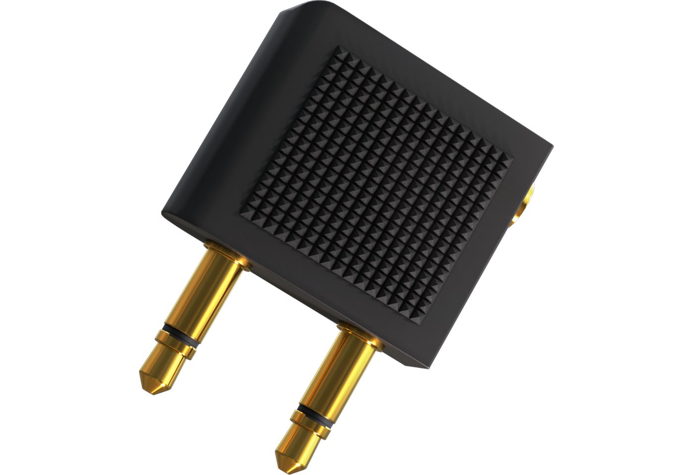 OEHLBACH i-Jack AD-Flight Mobiler Y-Klinke-Adapter für Flugzeuge Reiseadapter 3,5 mm Klinke zu 3,5mm Klinkenbuchse, Hochwertige Verarbeitung, Perfekte Kontaktsicherheit Bild 4