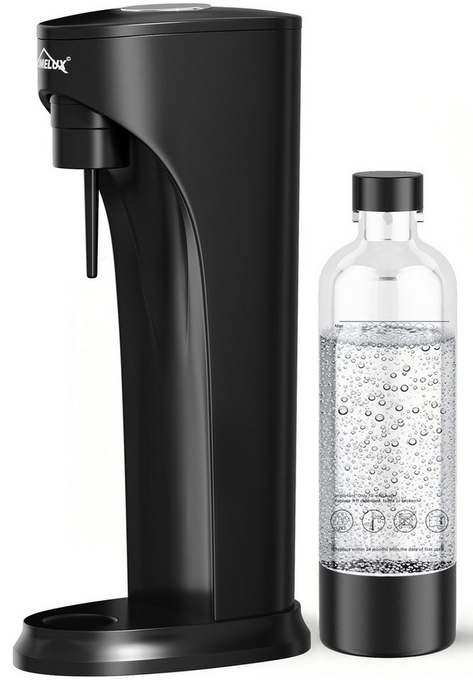 HOMELUX Wassersprudler Sprudelwasser Maschine mit 1L PET-Flaschen Bpa-Frei, (Set, 2-tlg., Sprudelwasser Maschine,PET-Flasche), Soda Maker, Wasser Sprudel GeräT, Water Carbonator