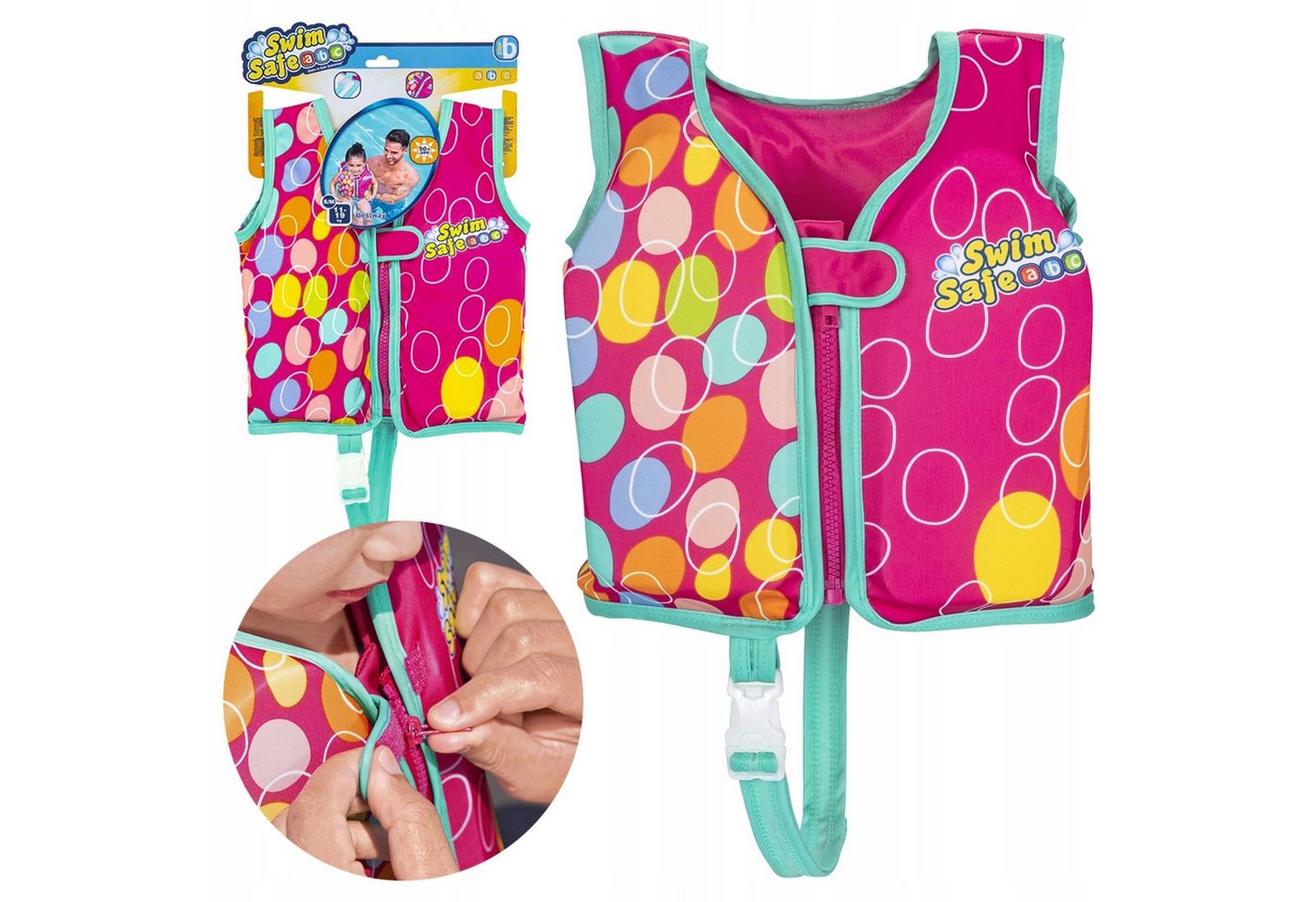 Festivalartikel Schwimmweste Bestway Kinder Schwimmweste Kapok 11-19kg S/M UV-Schutz