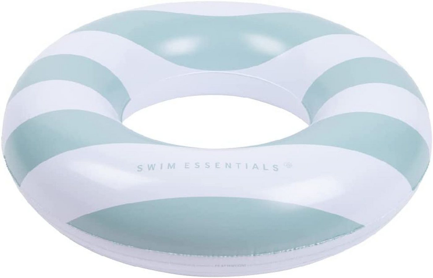 Swim Essentials Schwimmring Schwimmring 90 cm Grün Gestreift, Schwimmreifen Reifen Ring Schwimmhilfe