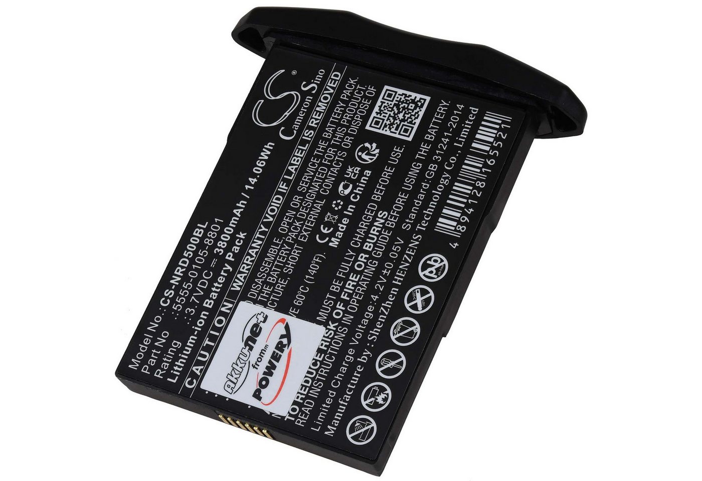 Powery Akku für NCR Orderman Typ 5555-0105-8801 Akku 3800 mAh (3.7 V) Bild 2