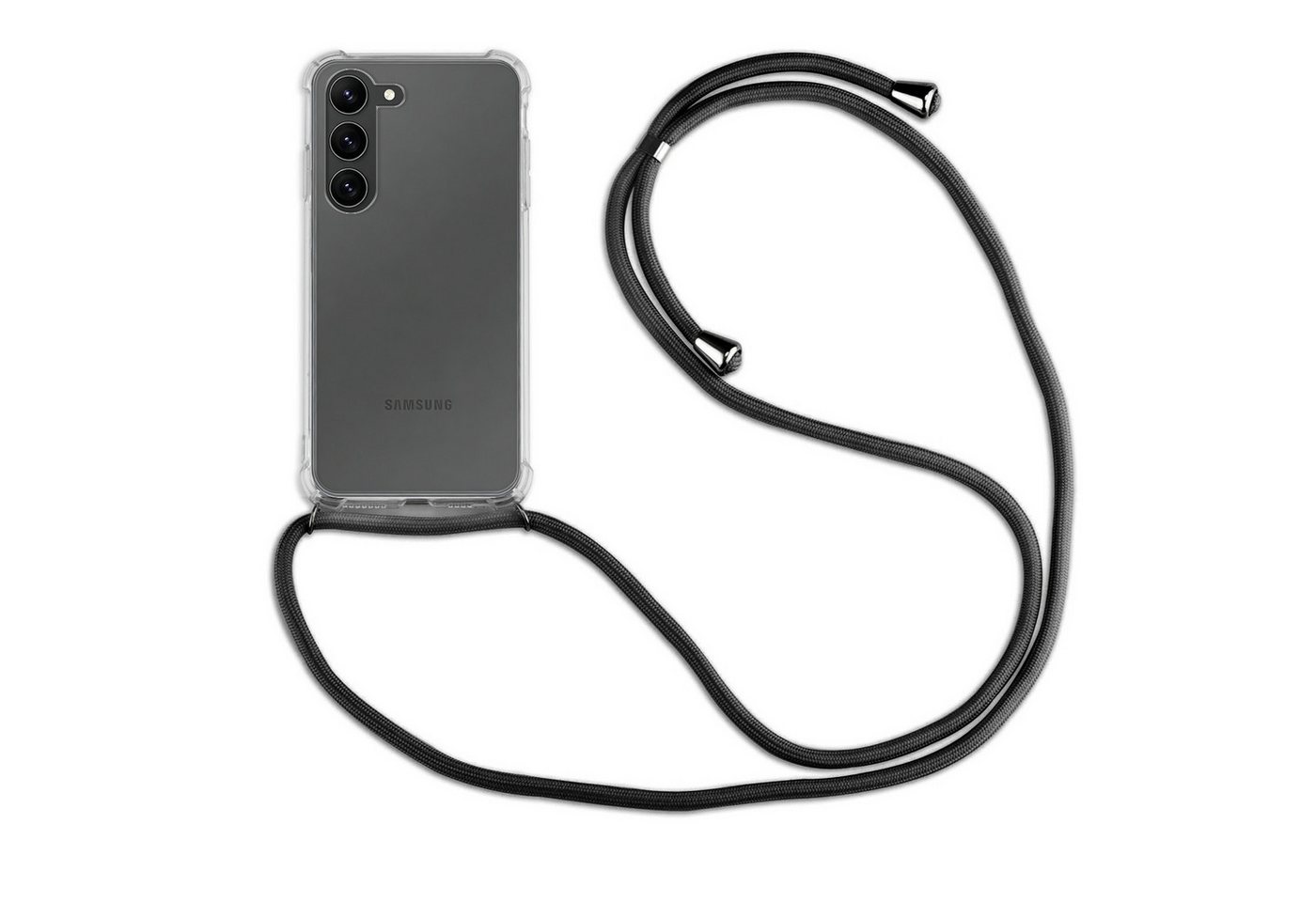 betterfon Handykette für Samsung Galaxy Modelle Hülle mit Band & Kordel Stoßfest, Stoßfestes TPU-Case + verstellbares PP-Handyband