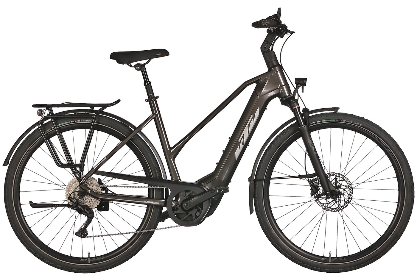 KTM E-Bike KTM Macina Style 740 750 Wh Damen Trapez grau 2025, 10 Gang Shimano Deore M4120-10 SGS shadow, Kettenschaltung, Bosch Performance Line CX smart System, 750 Wh Bild 2