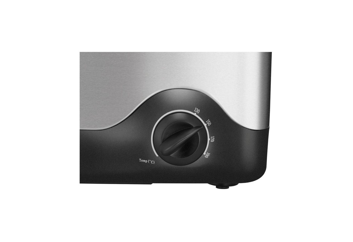 Unold Fritteuse Kompakt, 1200 W, Edelstahl, Cool-Touch, abnehmbarer Deckel mit Aktivkohlefilter