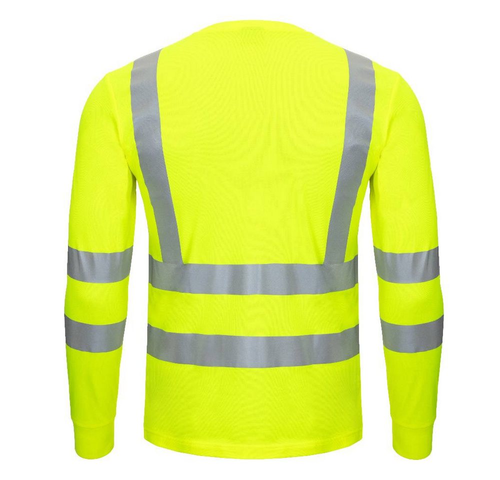 Nitras Warnschutz-Shirt Warnschutz Langarmshirt Kl. 3 "MOTION TEX VIZ" UV-Schutz Bild 2