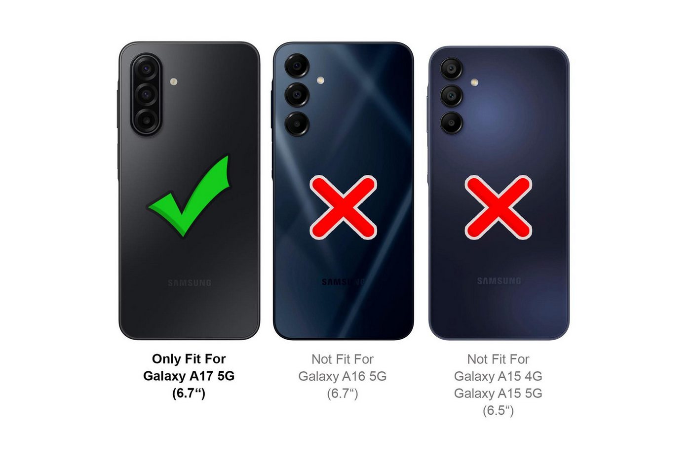 CoolGadget Handykette Handyhülle mit Handyband für Samsung Galaxy A17 5G 6,7 Zoll, Case zum Umhängen Kette Halsband Kordel mit Hülle für Samsung A17 5G Bild 5