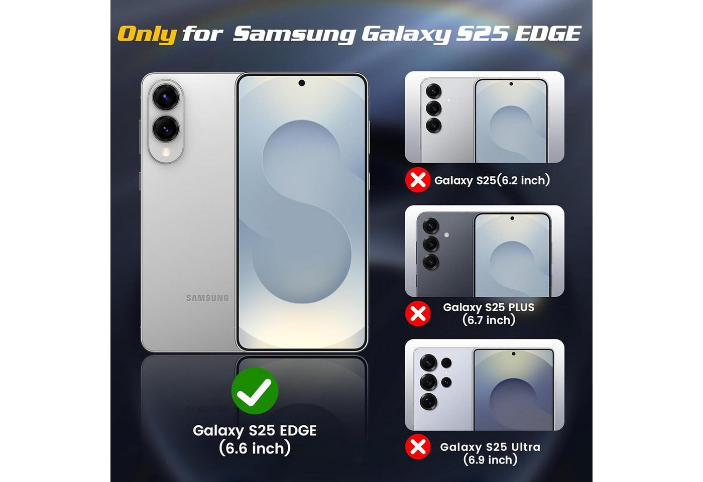 CoolGadget Handykette Handyhülle mit Handyband für Samsung Galaxy S25 FE 6,7 Zoll, Case zum Umhängen Kette Halsband Kordel mit Hülle für Samsung S25 FE Bild 5