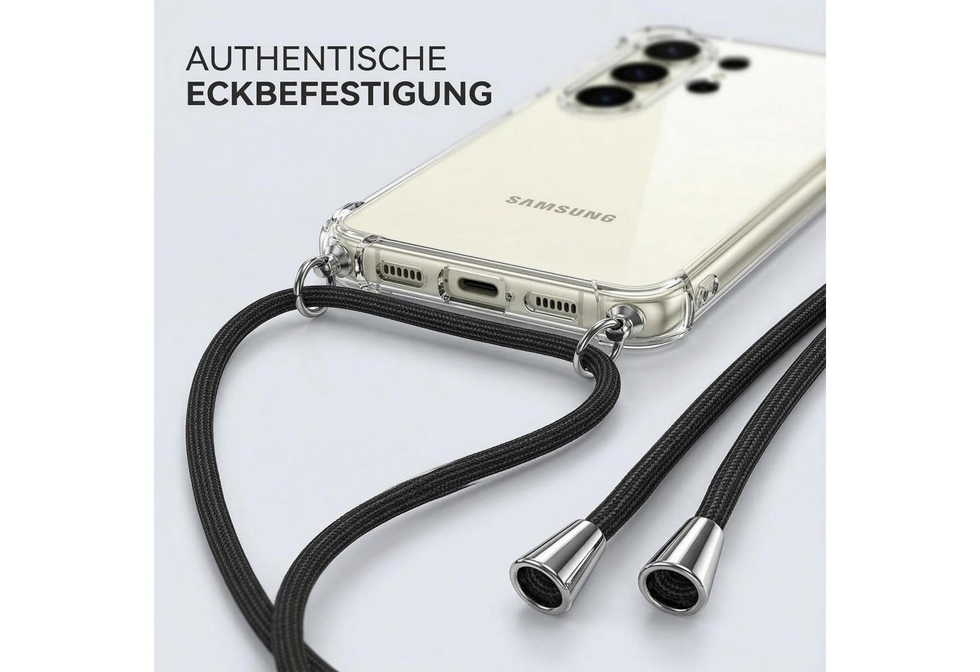CoolGadget Handykette Handyhülle mit Handyband für Apple iPhone 17 Pro Max 6,9 Zoll, Case zum Umhängen Halsband Kordel mit Hülle für iPhone 17 Pro Max Bild 3