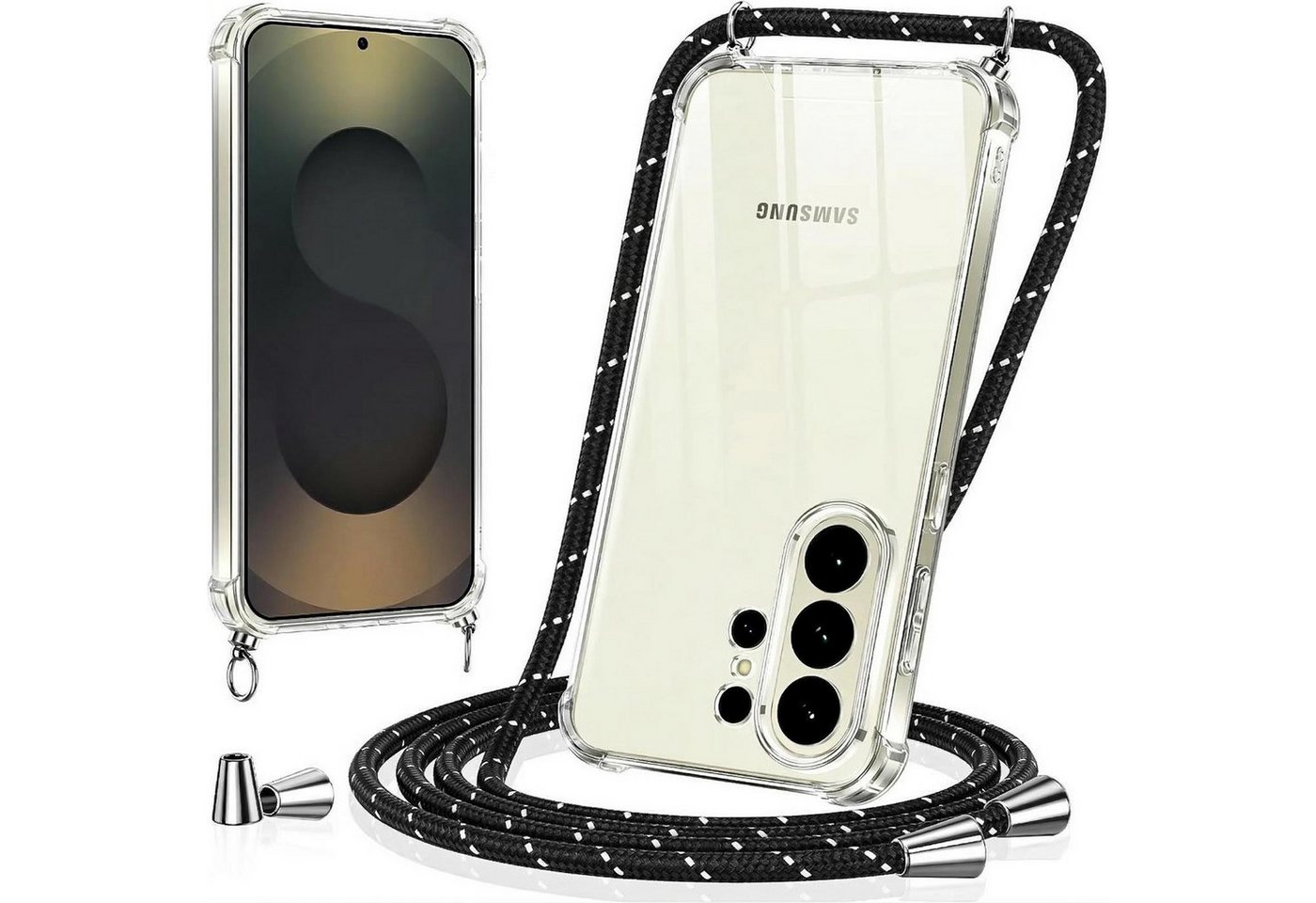 CoolGadget Handykette Handyhülle mit Handyband für Samsung Galaxy A56 5G 6,7 Zoll, Case zum Umhängen Kette Halsband Kordel mit Hülle für Samsung A56 5G Bild 2