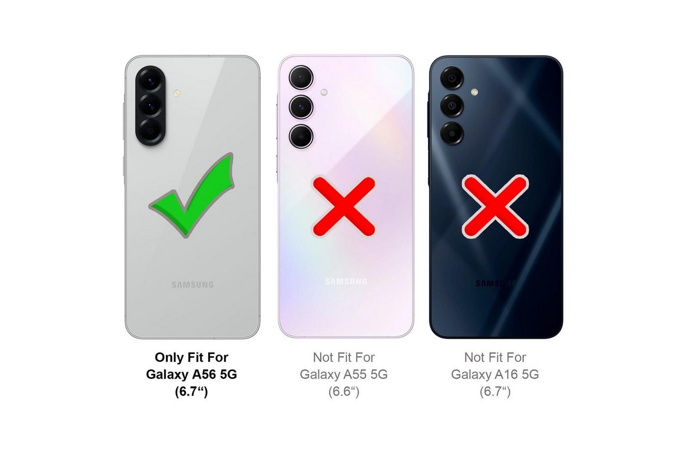 CoolGadget Handykette Handyhülle mit Handyband für Samsung Galaxy A56 5G 6,7 Zoll, Case zum Umhängen Kette Halsband Kordel mit Hülle für Samsung A56 5G Bild 3