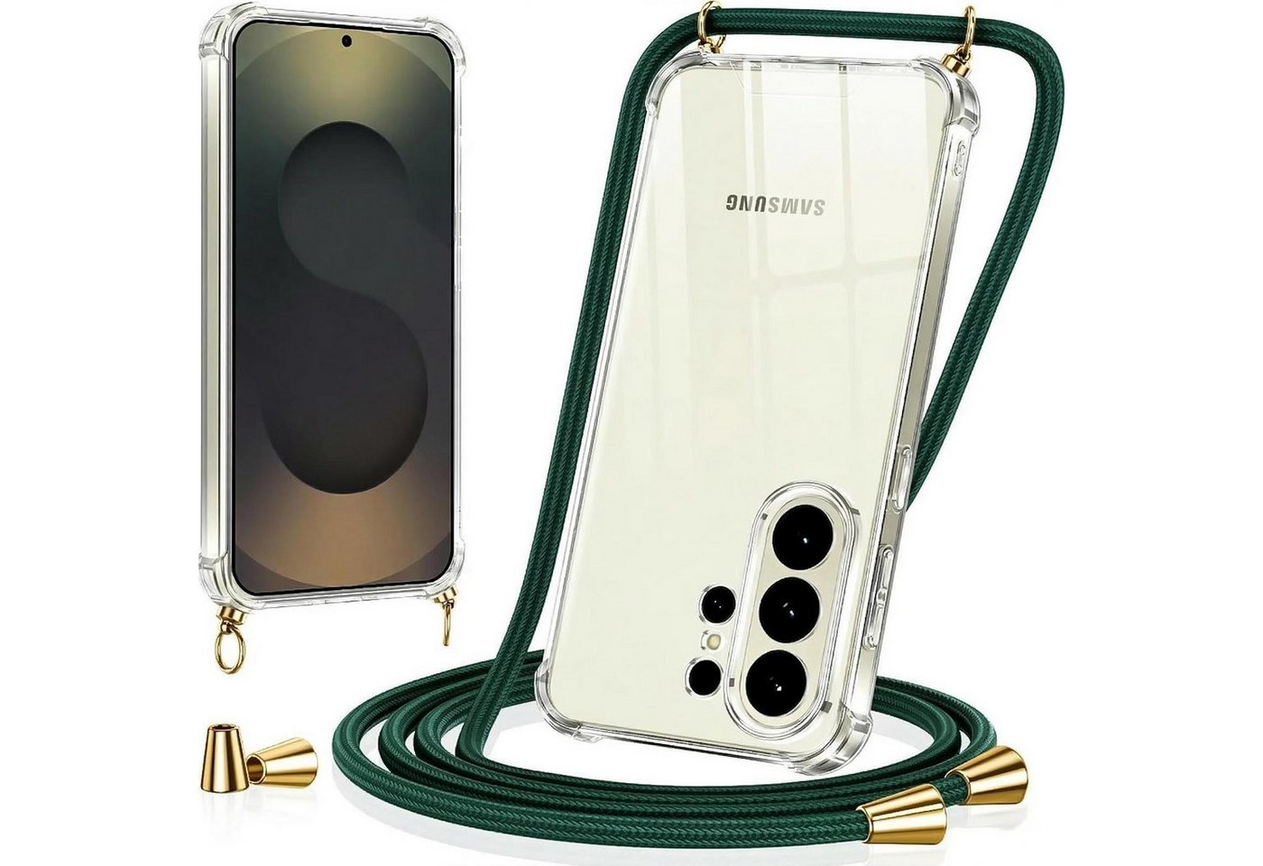 CoolGadget Handykette Handyhülle mit Handyband für Samsung Galaxy A15 4G/5G 6,5 Zoll, Case zum Umhängen Kette Halsband Kordel mit Hülle für Samsung A15 Bild 5