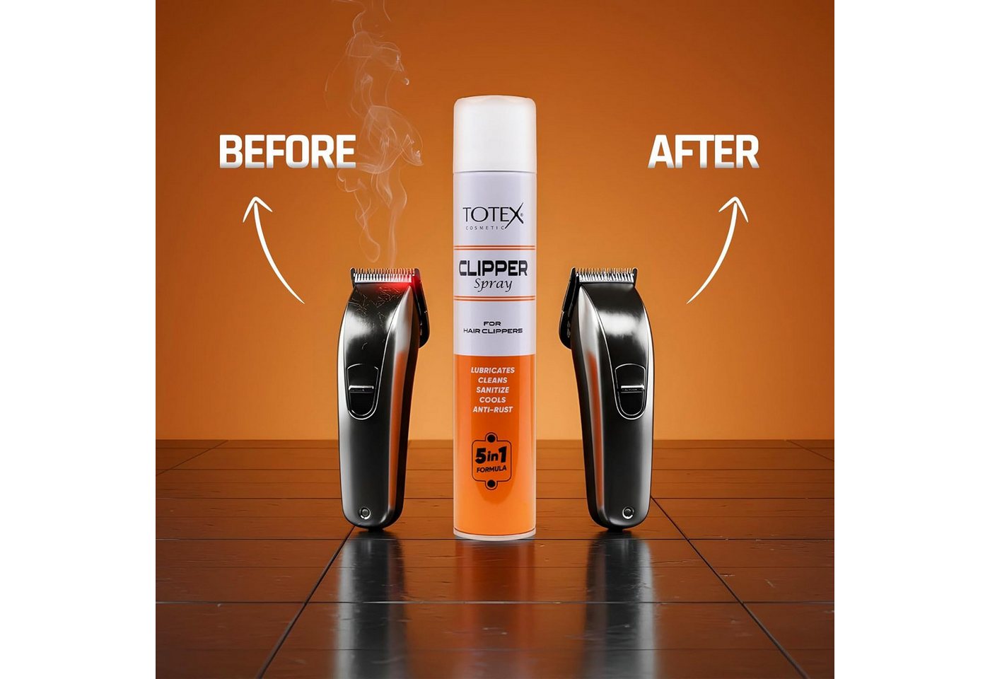Totex Cosmetic Haarschneider 5-in-1: Schmiert, reinigt, kühlt und schützt vor Rost Bild 4