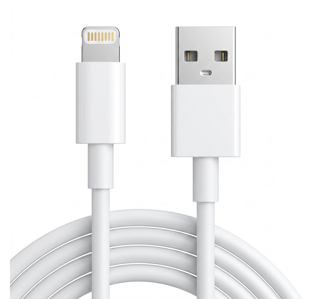 Futurea USB-A auf Lightning Ladekabel für iPhone und Apple Kabel 1m Lightningkabel, USB Typ A, Lightning, USB Typ A, iPhone 14/13/12/11/X/8/7/6, iPad, iPod & AirPods Bild 3